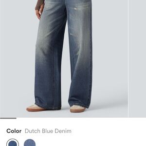 HALARA Dutch Blue Wide-Leg Jeans
